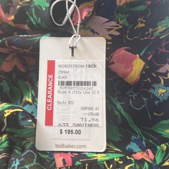 Ted Baker Carita Ruffle Sleeve Blouse- new with tags - Picture 10 of 10